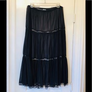 Banzai black skirt with beige inserts